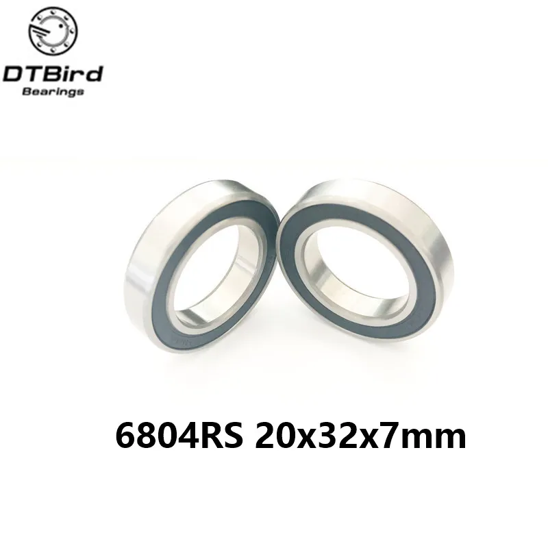 

2Pcs 6804-2RS 6804RS 6804rs 6804 rs Deep Groove Ball Bearings 20 x 32 x 7mm Free shipping High Quality