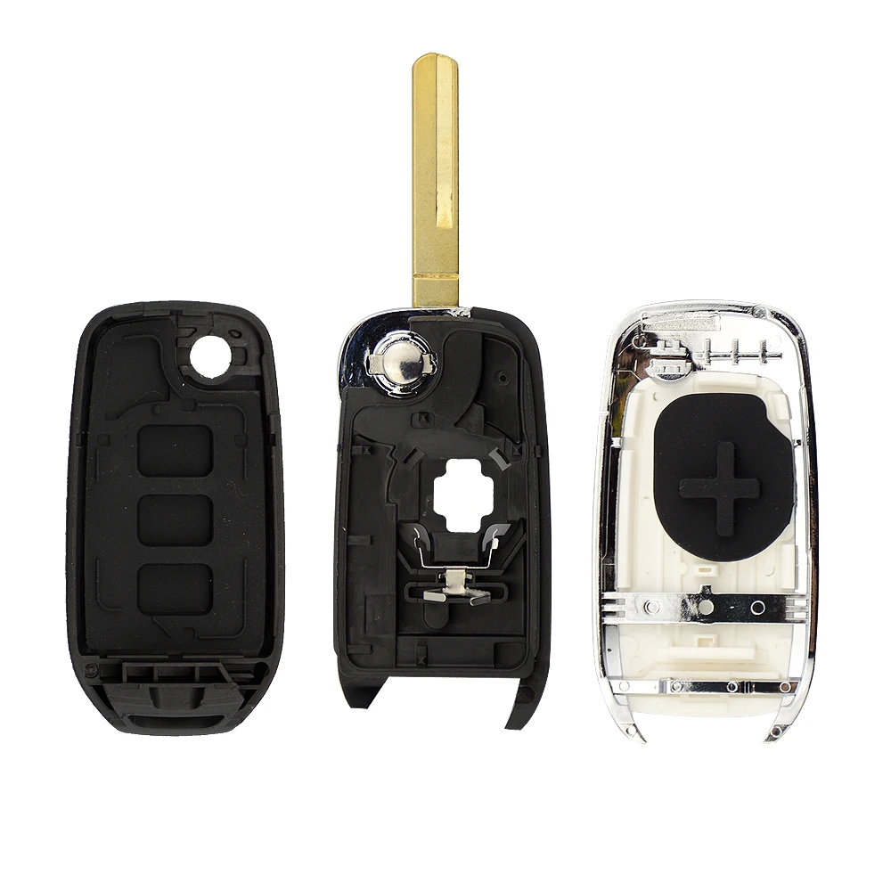 Чехол для автомобильного ключа OkeyTech раскладной ключ с 3 кнопками Сменный Renault Kadjar