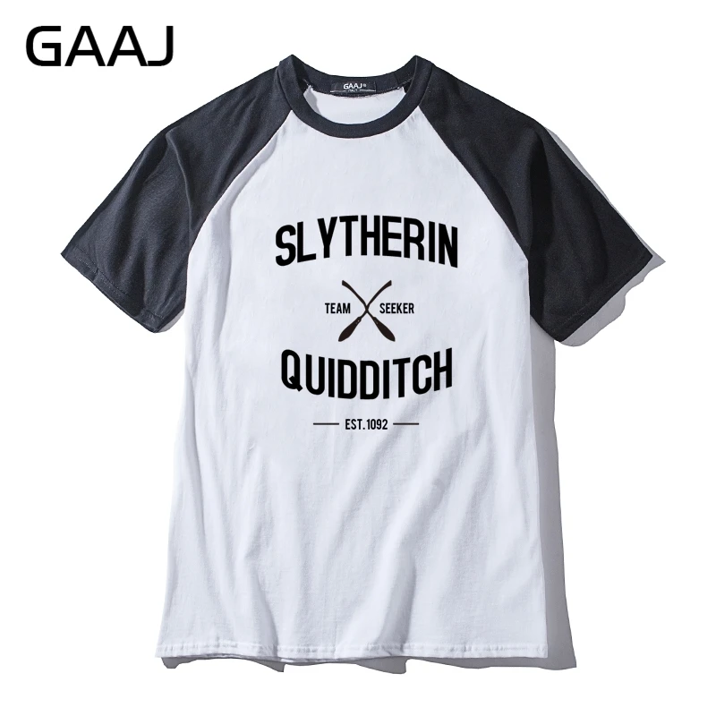 Футболка Slytherin Quidditch Team для мужчин и женщин повседневная забавная длинная рубашка