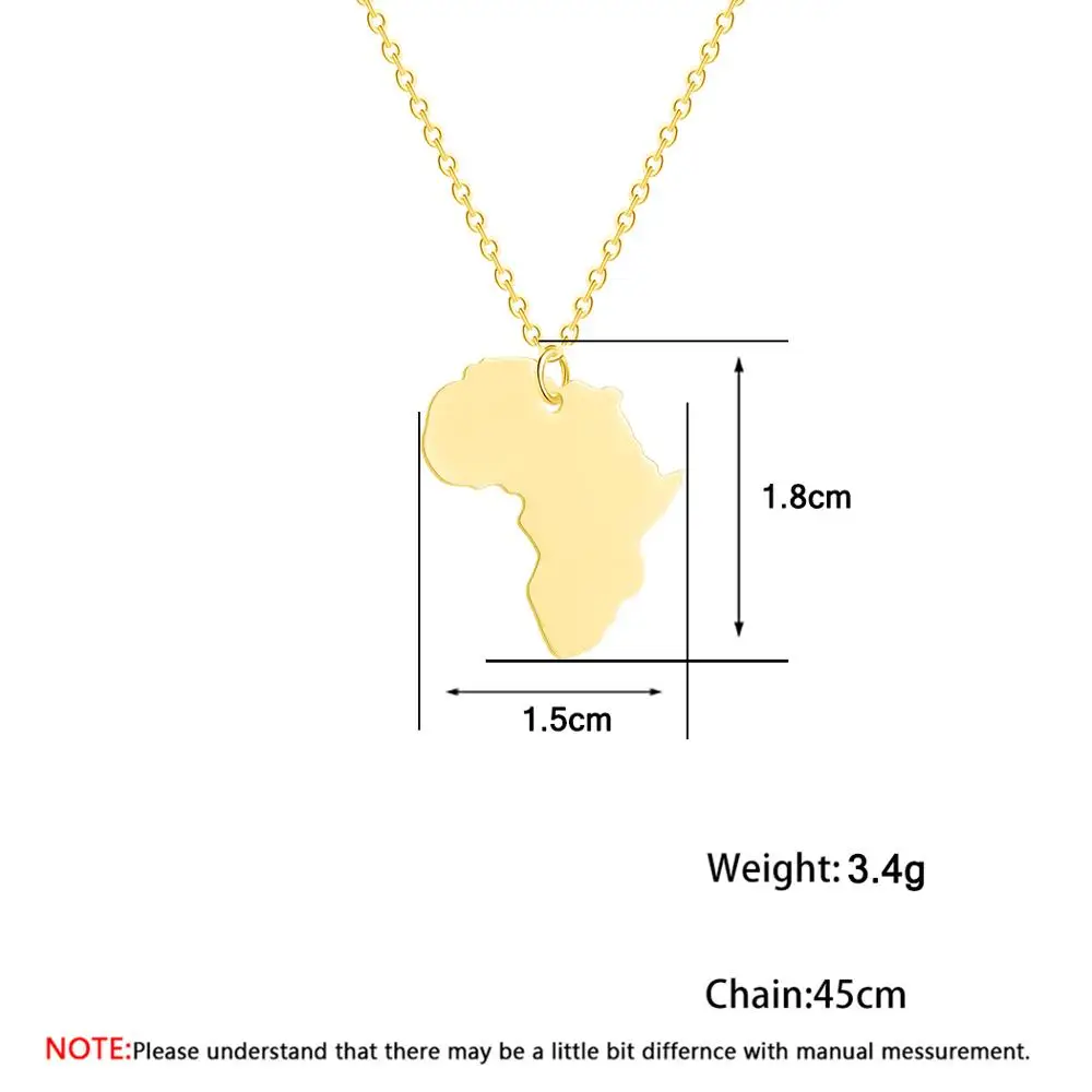Todorova Африка кулон Карта Ожерелье для женщин мужчин эфиопские ювелирные изделия