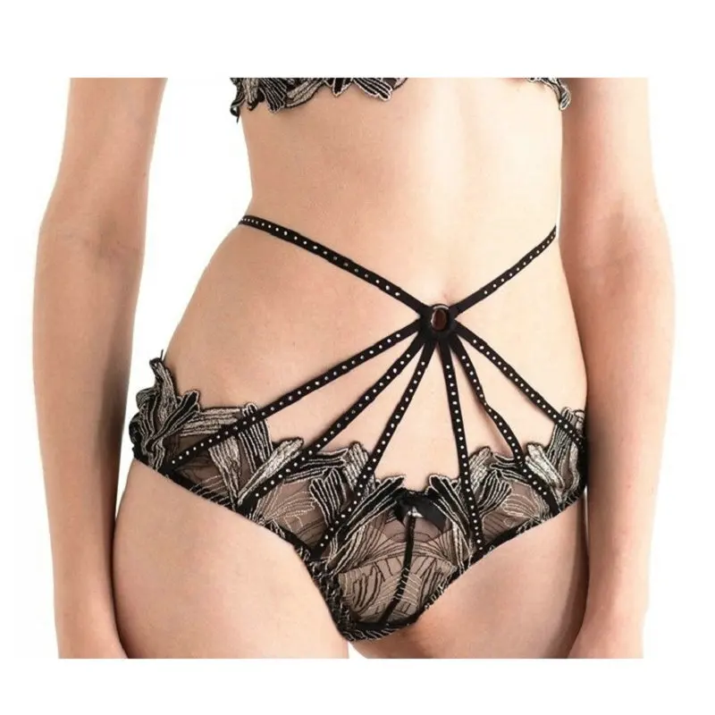 Комплект женского кружевного нижнего белья с вышивкой|Комплекты белья| |