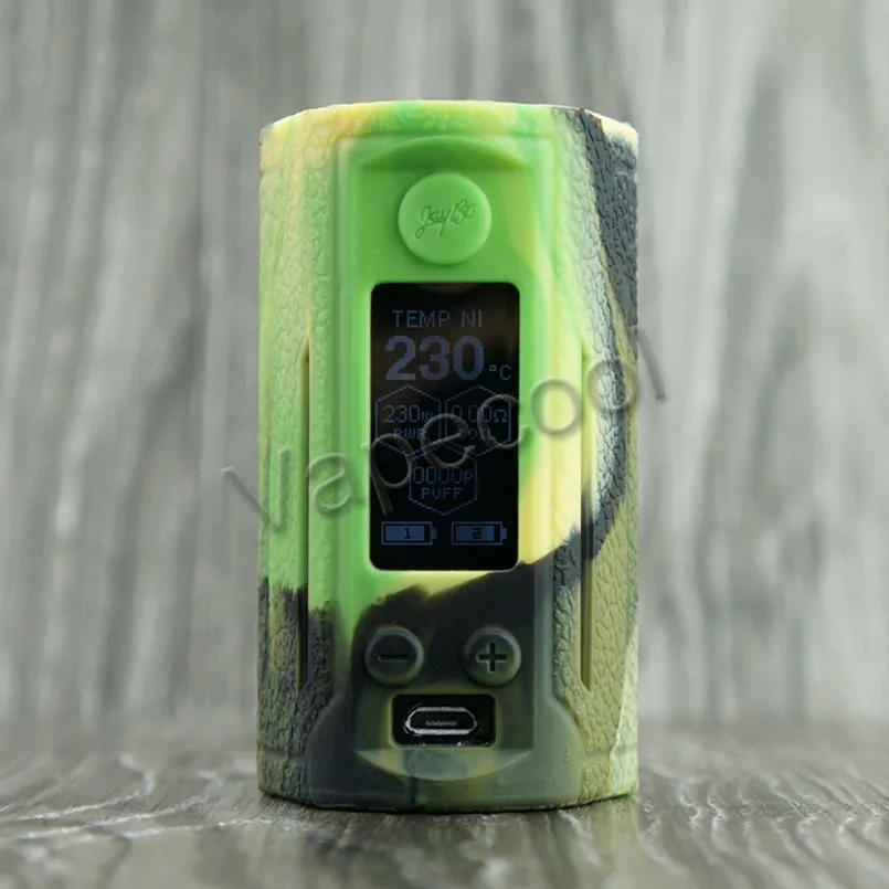 2 шт., двойной чехол Reuleaux RX GEN3, кожаный и силиконовый чехол, нескользящий чехол, подходит для Vape WISMEC, RX GEN3, двойная коробка, 230 Вт, мод