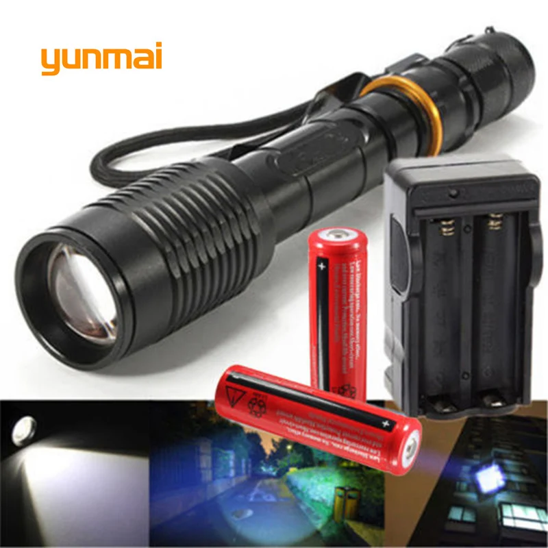 NEW XML T6 5000 Lumens 5 Modes LED Flashlight Zoomable Flash Light Waterproof Tactical Torch Lamp Lantern For Hunting Camping | Лампы и