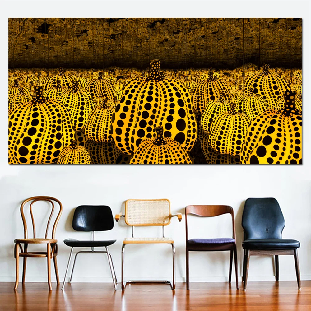 Самоотверженное искусство Yayoi Kusama Тыква Холст Искусство печатная картина маслом на холсте настенная живопись для домашнего декора Настенная картина