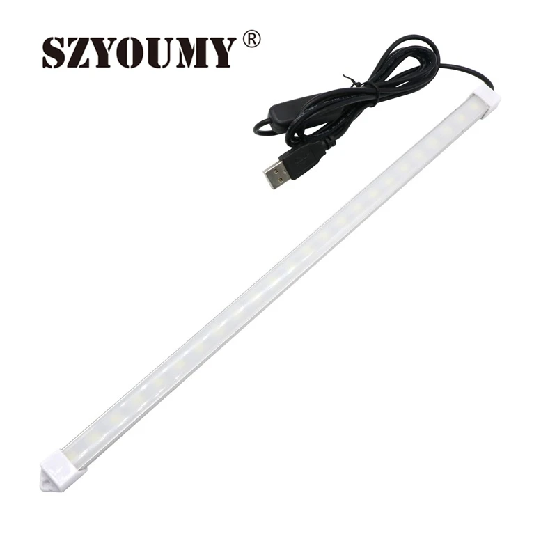 SZYOUMY USB-светильник 24 светодиосветодиодный 5630 Жесткая полоса трубка холодные