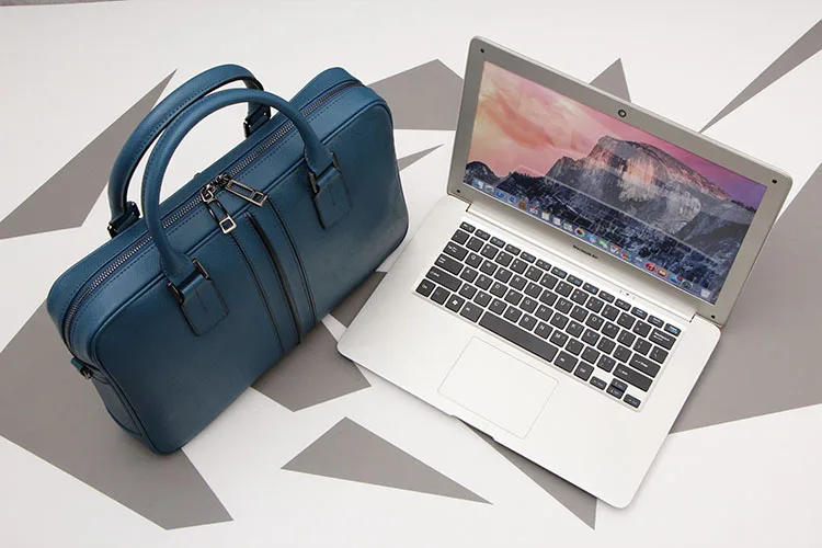 Мужской портфель из воловьей кожи, простая сумка из натуральной кожи, Вместительная деловая сумка для ноутбука