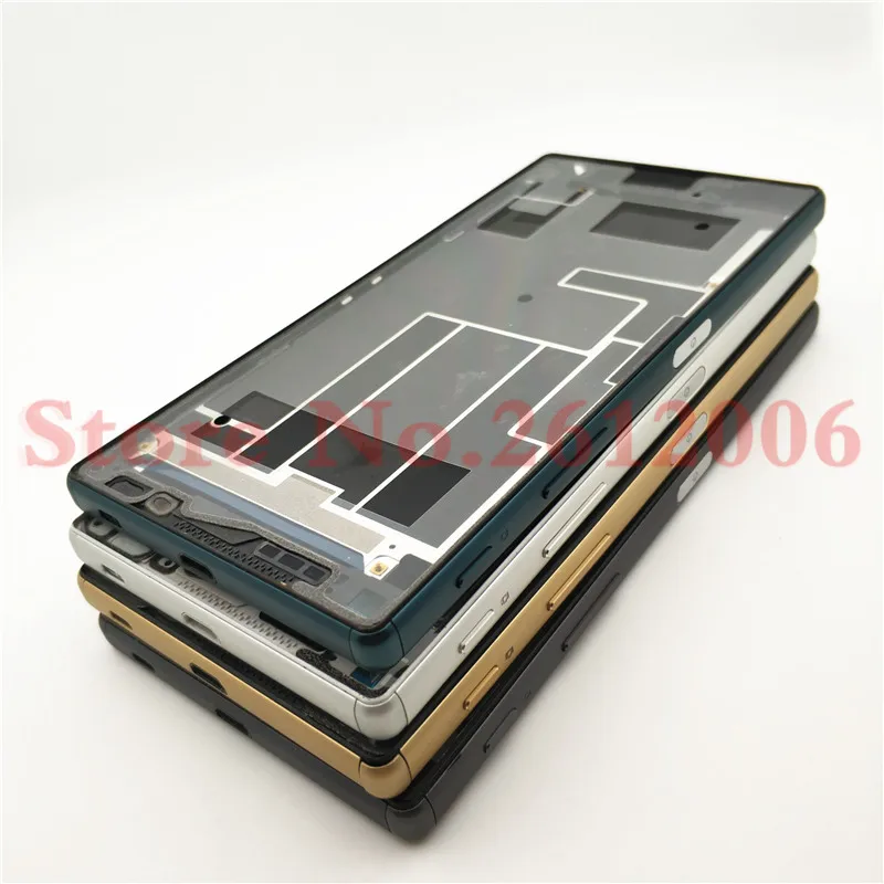 Полный корпус для Xperia Z5 Dual E6653 E6603 E6633 E6683 средняя рамка ободок передней панели корпус+ чехол для батареи