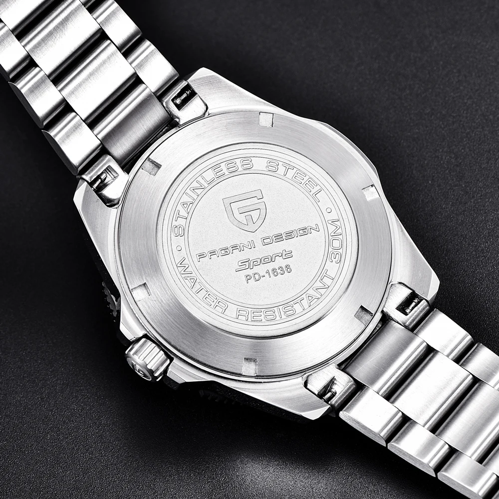 

New Pagani Quartz Watch Men Leather Business clock Stainless Steel Men watch Sports Waterproof Male wristwatch Relogio Masculino