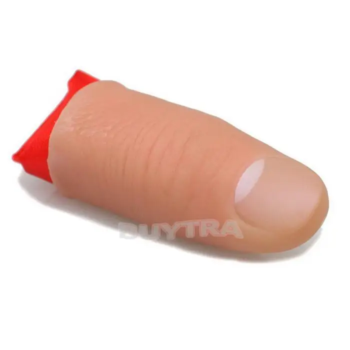 

1Pcs Fake Soft Thumb Tip Finger Fake Magic Trick Close Up Vanish Appearing Finger Tricks Props Toys Funny Prank Party Favor