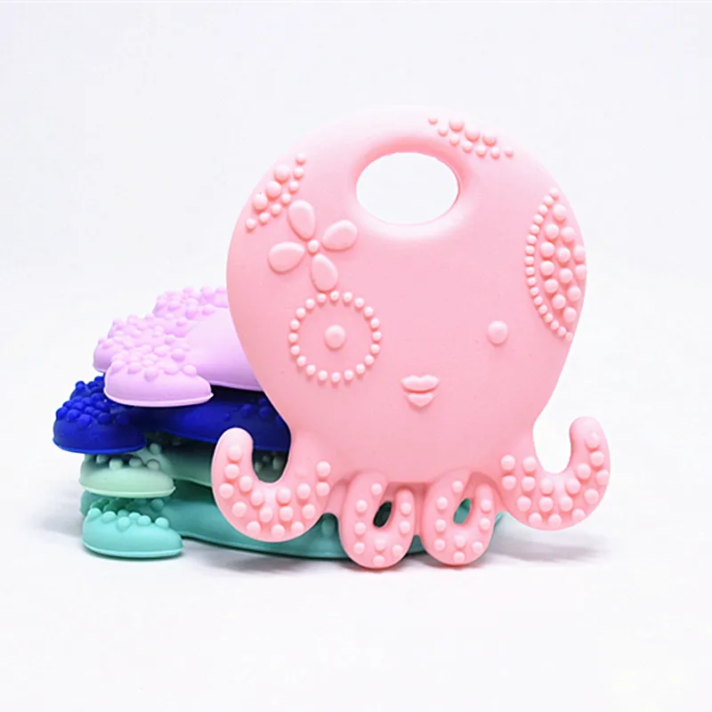 Прорезыватель для зубов силиконовый в форме осьминога 20 шт.|Детские