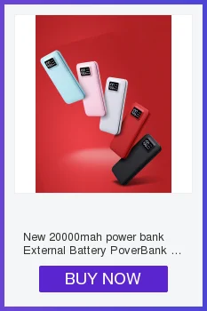 2018 соты дизайн 20000mAh 5 V/1A портативный Банк питания три USB зарядные устройства для