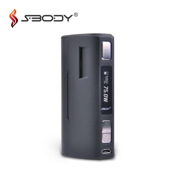 Оригинальный sbody vapedroid C1D2 75 Вт поле mod работает на оригинальный evolv ДНК Чипсет |