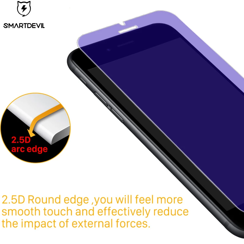 Защита экрана от синего света SmartDevil для iphone 6 6s 7 8 Plus закаленное стекло 2.5D 9H