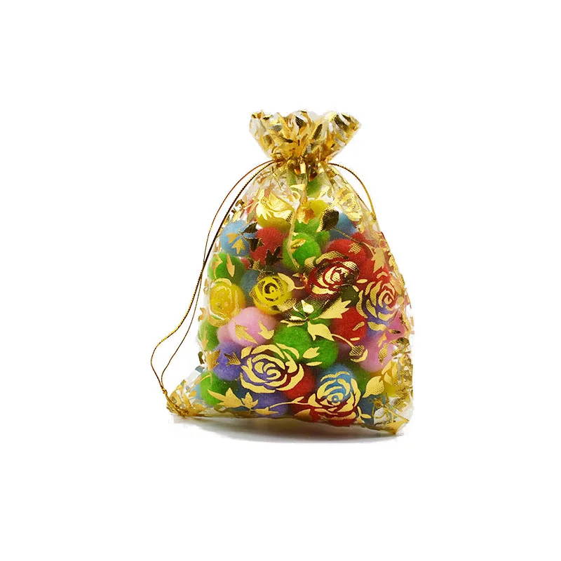 20 шт 7x9 9x12 11x16 13x18 15x20 см органза сумки нарисованные украшения Упаковочные пакеты для Свадебная вечеринка Подарочная коробка для украшения Чехлы 8
