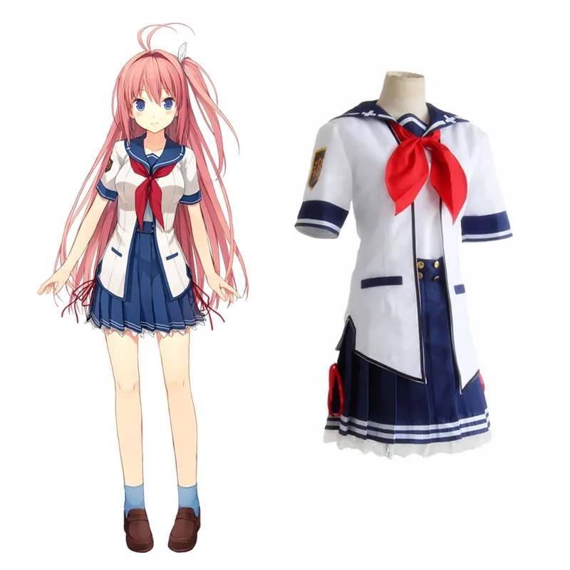 

Anime Aokana Four Rhythm Across The Blue Cosplay Costumes Asuka Kurashina Uniform Cosplay Halloween Ao No Kanata No Four Rhythm