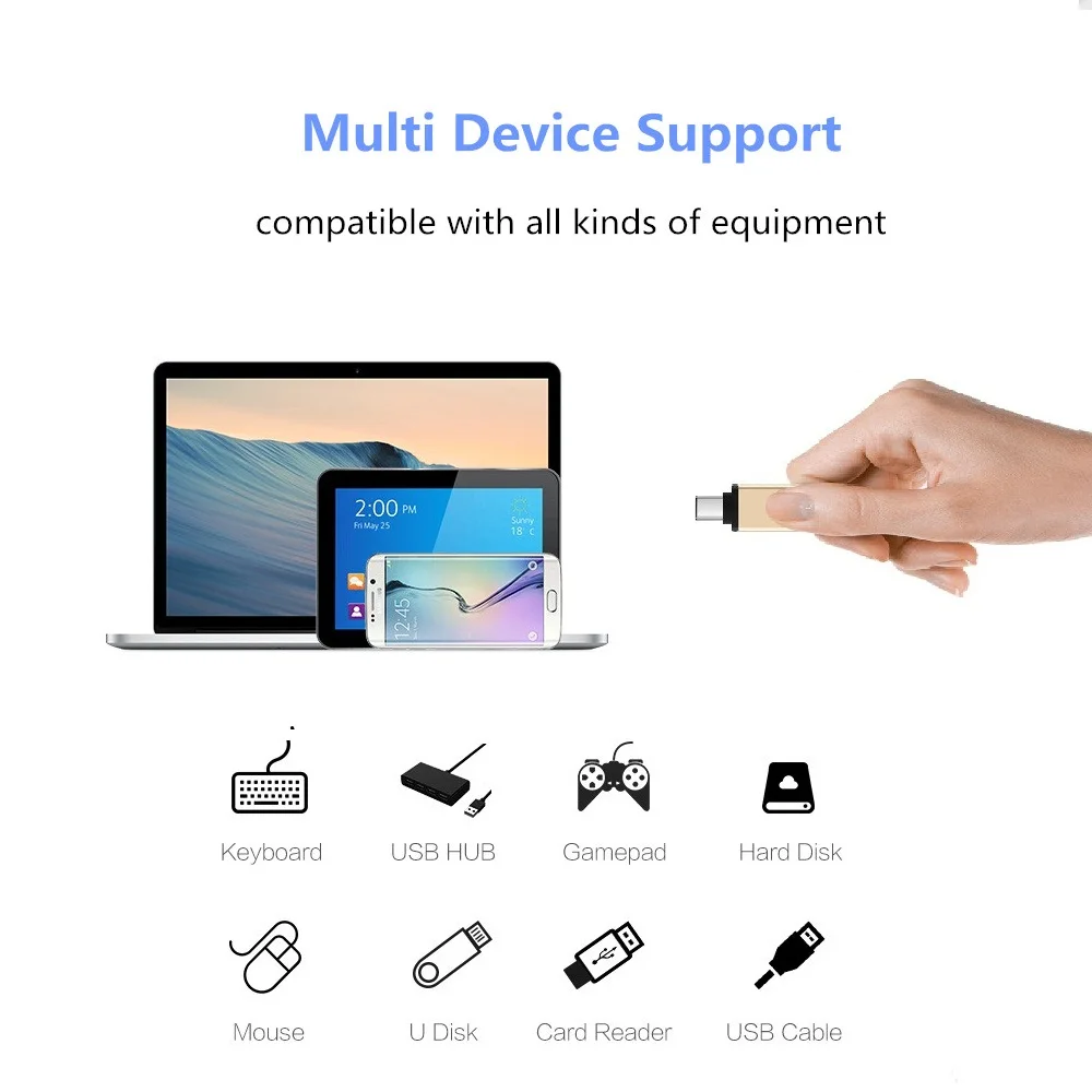 Адаптер OTG type-C на USB для Xiaomi Mi 6/6c/6x/8/8Pro/8Se/9/A1 3 0 кабель адаптер конвертер | Мобильные