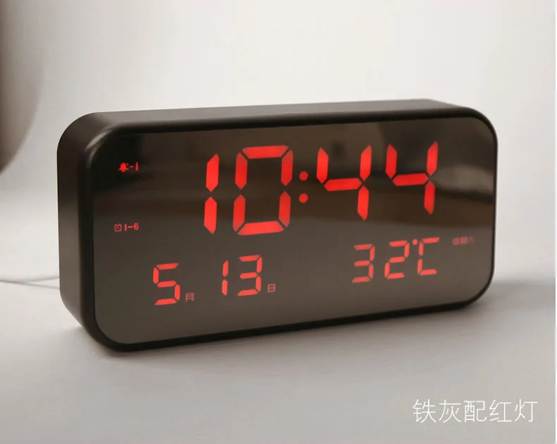 Светодиодный музыкальный будильник цифровые часы цифровой 12/24 часов 25