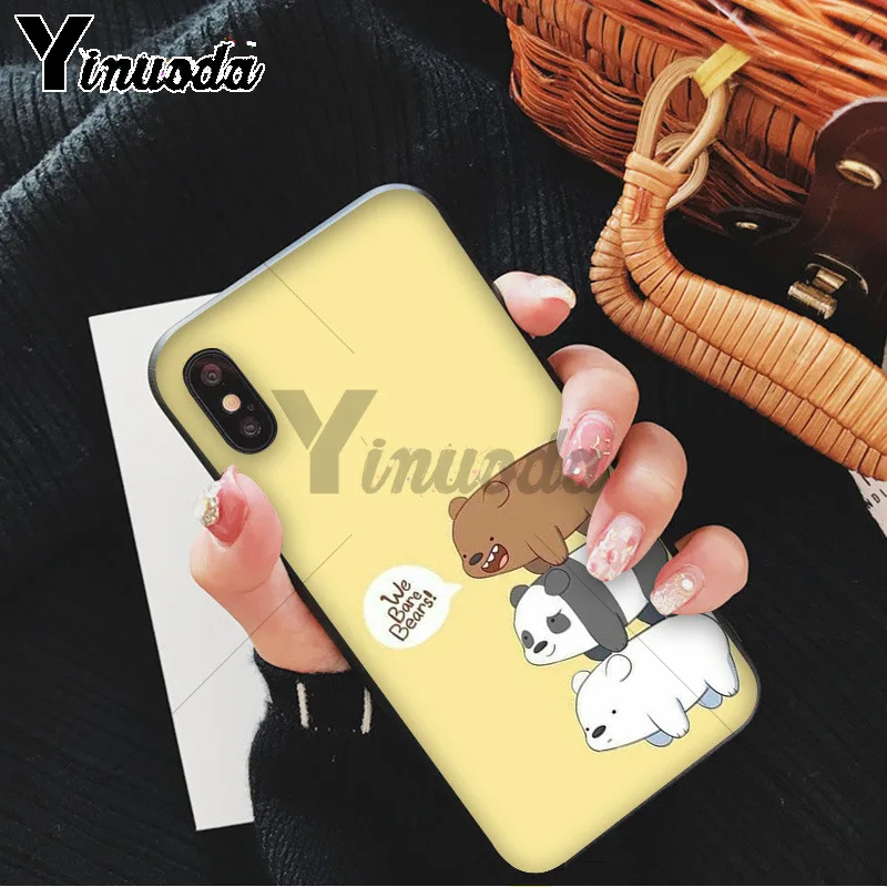 Yinuoda Мы Голые Медведи miniso Coque чехол для телефона для iPhone 6S 6plus 7plus 8 8Plus X Xs MAX 5 5S XR