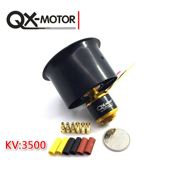QX-MOTOR QF2611 3500KV 4500KV бесщеточный двигатель с 55 мм 64 мм 6 весло EDF воздуховоды вентилятор для RC Дрон Канальные