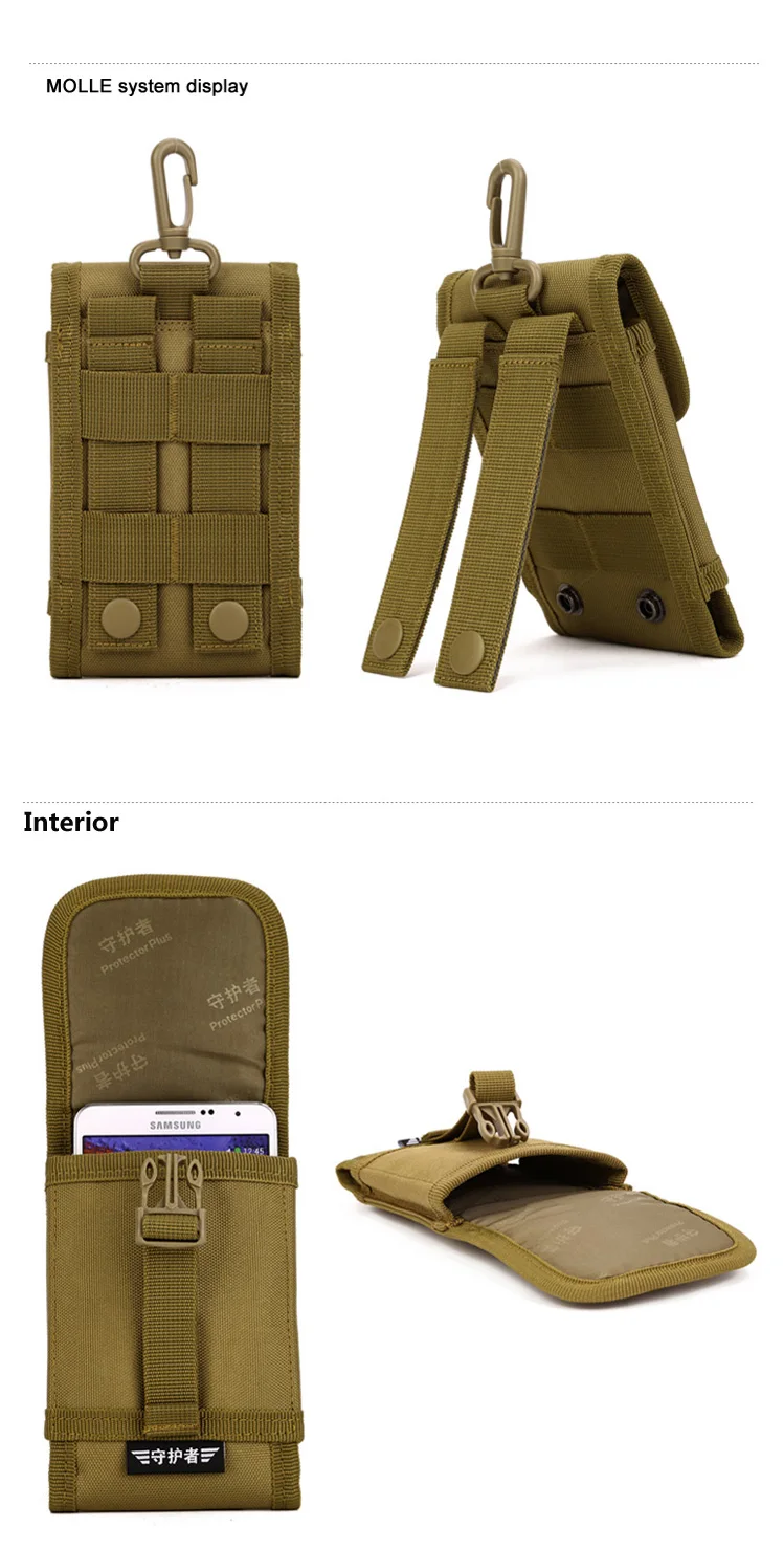 MOLLE PALS сотовый телефон Койот коричневый маленький мини пряжка wargame утилита выживания пакет кошелек сумка оптовых партий