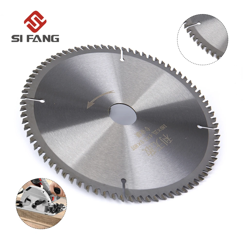 180mm 80Teeth Carbide Wood Saw Blade Universal Hard And Soft Multi-function Circular Saw Blade 180*24.5*2