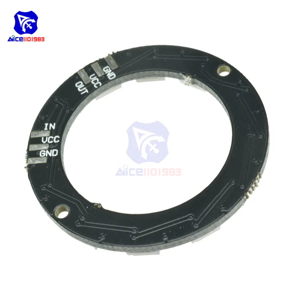 Diymore 12 бит RGB светодиодный Ring WS2812 WS2812B 5050 RGB светодиодный точечный интегрированный драйвер Управления Последовательный модуль для Arduino