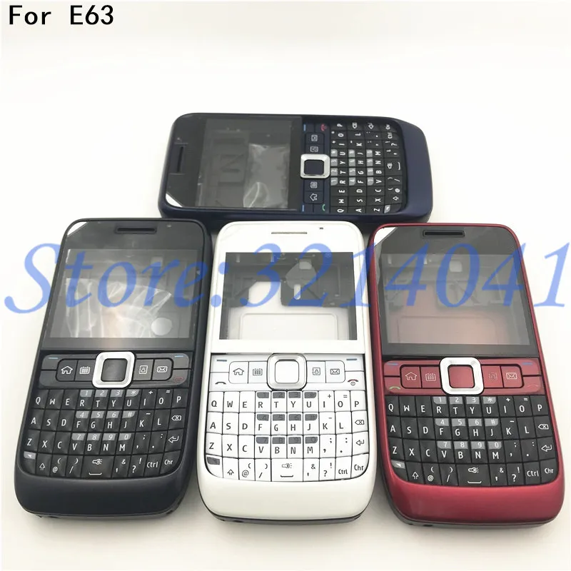 

10Pcs/Lot Full Housing Case Replace For Nokia E63 Mobile Phone Middle Frame+Front Frame With Keyboard