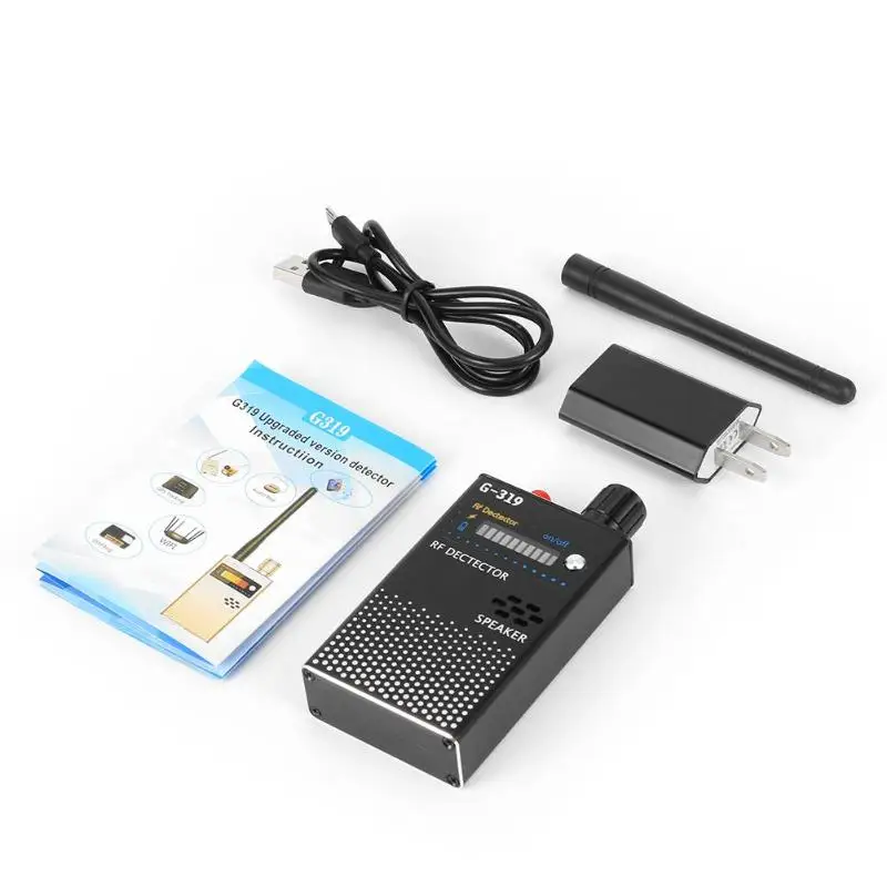 

Wireless RF Signal Detector Full Range Signal Bug Camera Detector Finder Anti-GPS Locator Phone Detector US EU Plug