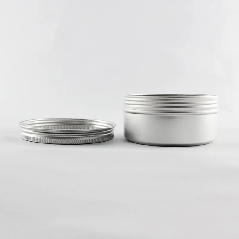 Прямая поставка пустые 150 г серебряные алюминиевые банки воск для волос