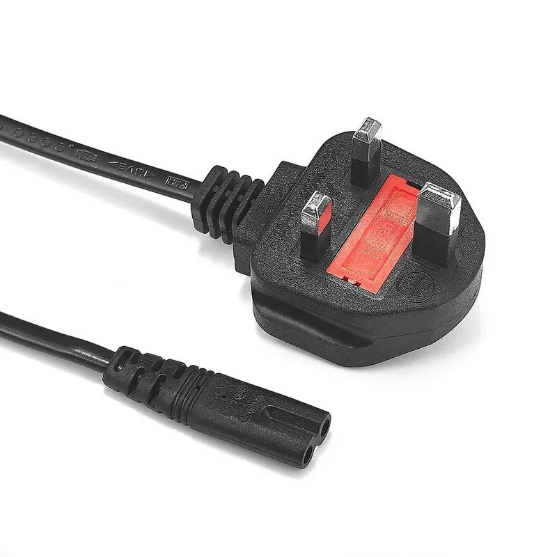 20 шт. UK AC кабель питания 1,8 м 1,5 м Рисунок 8 IEC C7 удлинитель питания для зарядного устройства батареи ноутбука портативное радио sony psp 3 4