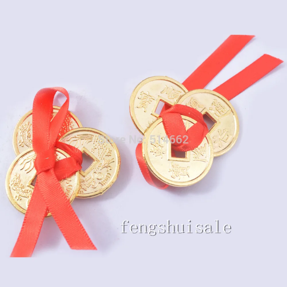 3 шт. Fengshui знаменитые монеты I Ching золотистый дракон и peonix | Дом сад