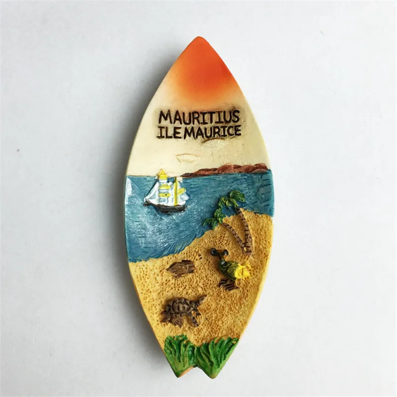 Mauritius Canoe Fridge Magnets Creative Ship Design Refrigerator Stickers Home Decoration Travel Souvenirs | Дом и сад