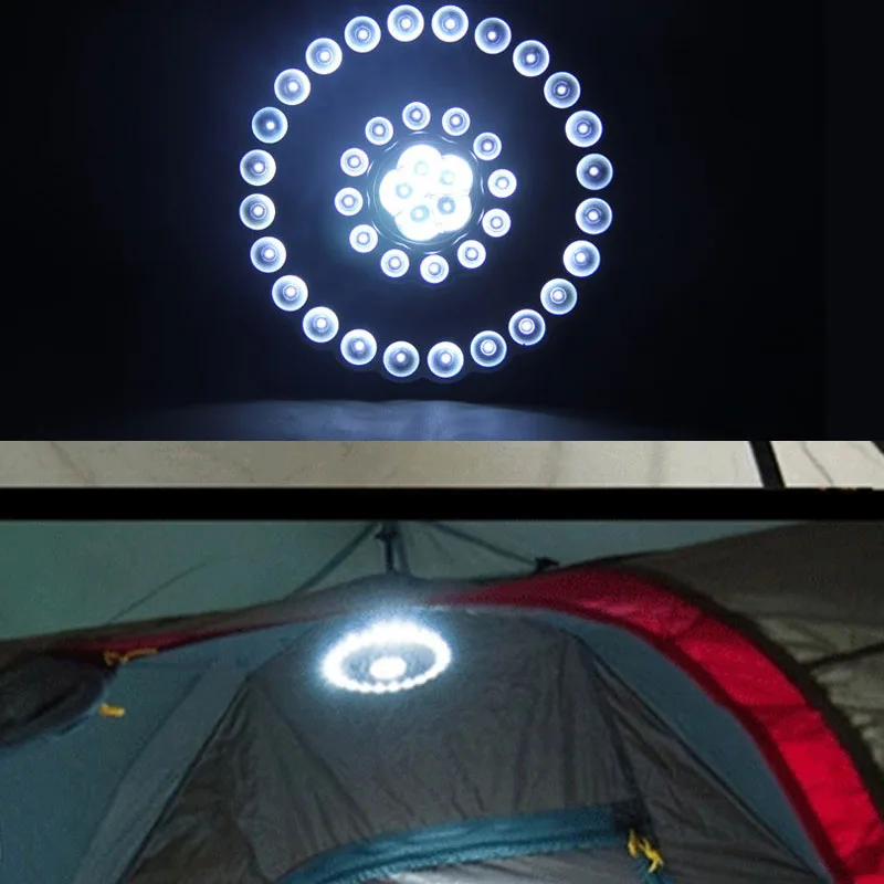 Портативный фонарь 41 светодиодные ночные светильники 3 режима 4 * AA батарея лампа