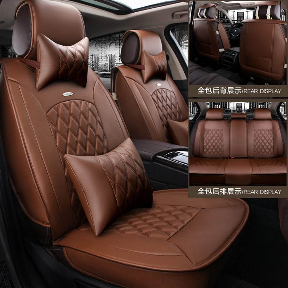 Набор чехлов для автомобильных сидений для VW Volkswagen Passat b5 b6 b7 b8 golf 4 golf 5 golf 6 golf 7 polo tiguan touareg Amarok Dacia duster