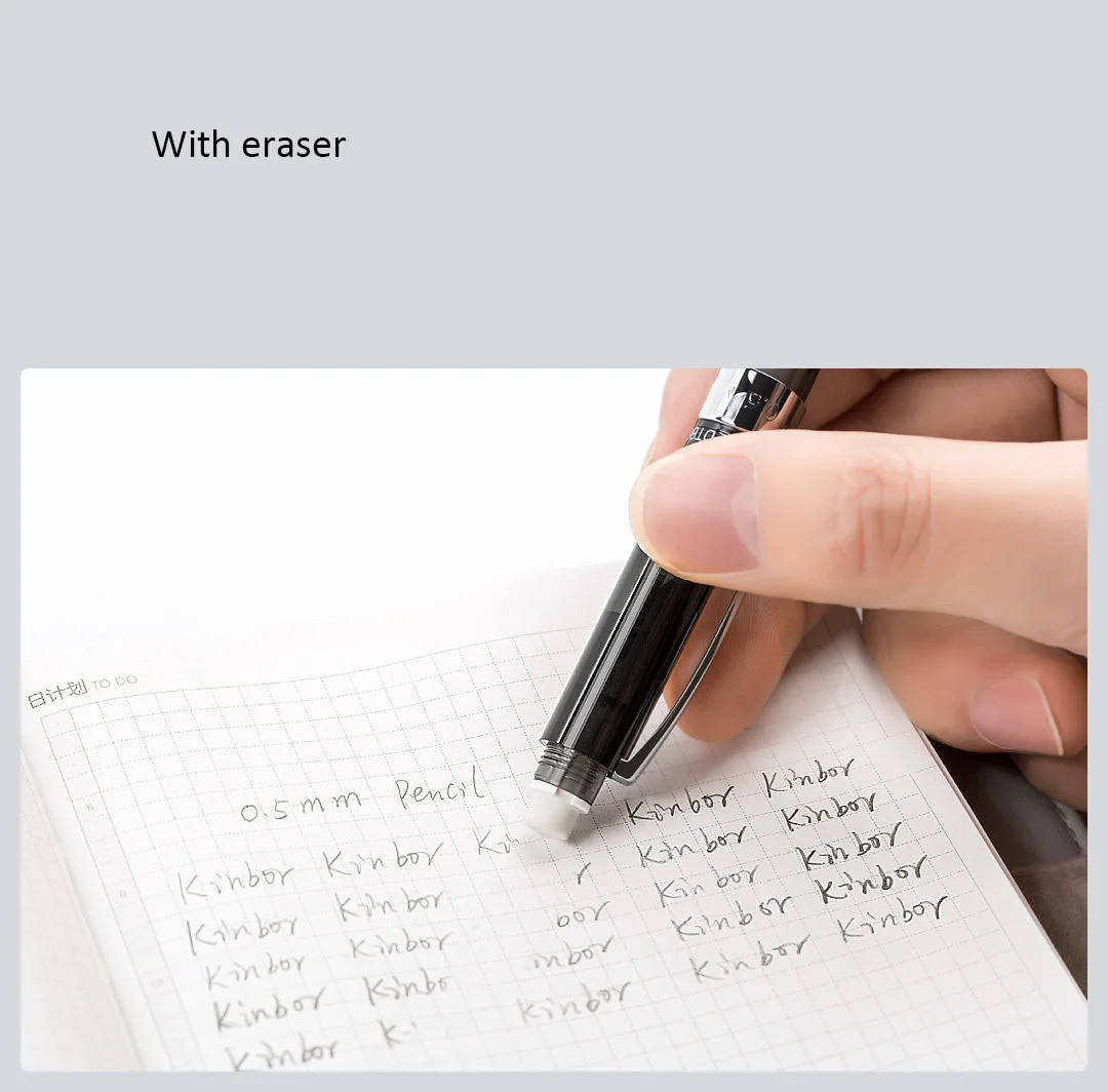 Xiaomi Mijia kinbt 3Way 4в1 многофункциональные шариковые ручки с ластиком стержни для карандаша 0,5 мм красные черные чернила ручка для подписи