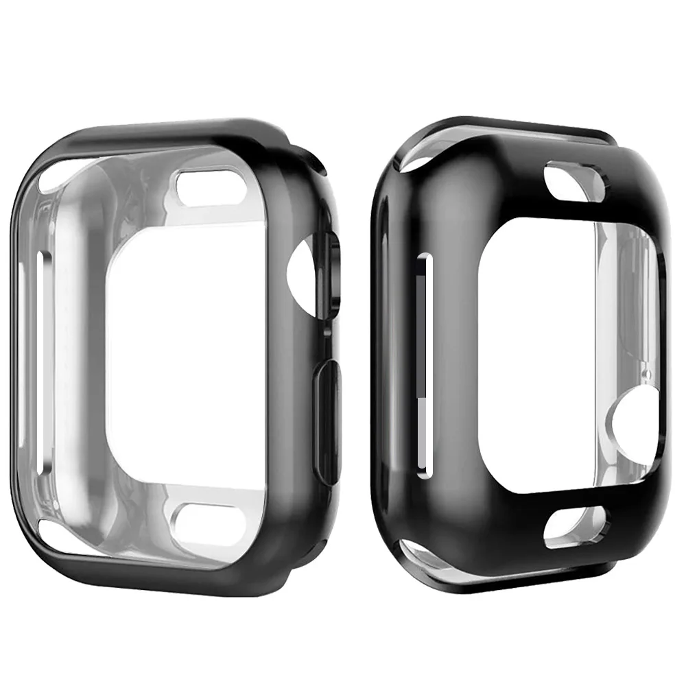 360 градусов Тонкий чехол для часов для Apple Watch, версии 4 44 мм 40 мм чехол мягкий прозрачный TPU Экран протектор для наручных часов iWatch, 4 серии защитный чехол