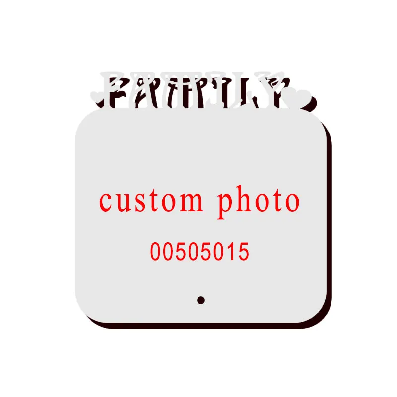 00505015 DIY Wooden Photo Frame Happy Love Family letter engraving MDF board with custom picture printing home decor - Цвет: 00505015