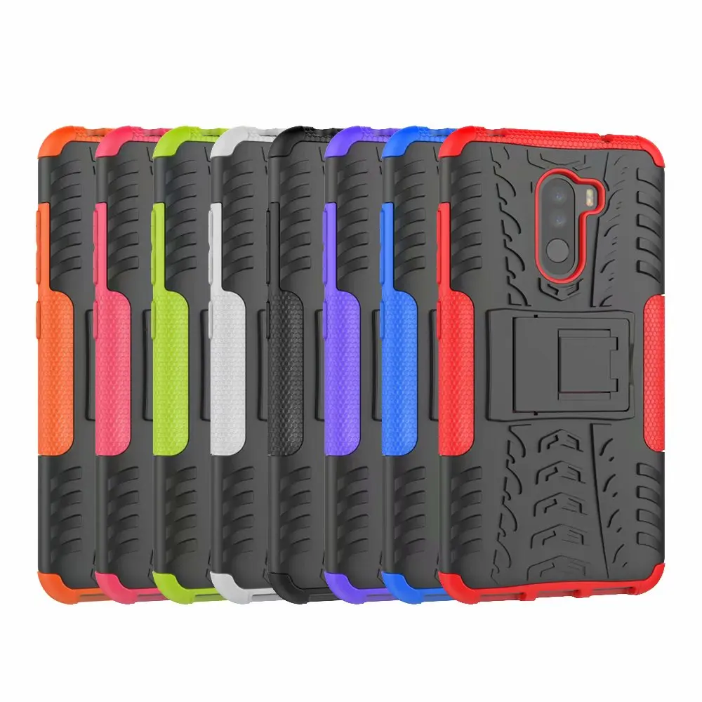 50pcs/lot free shipping 2 in1 Hybrid TPU + PC Protective stand Case Back Cover For Xiaomi pocophone F1 Redmi 6 6A 6PRO A2 Lite | Мобильные