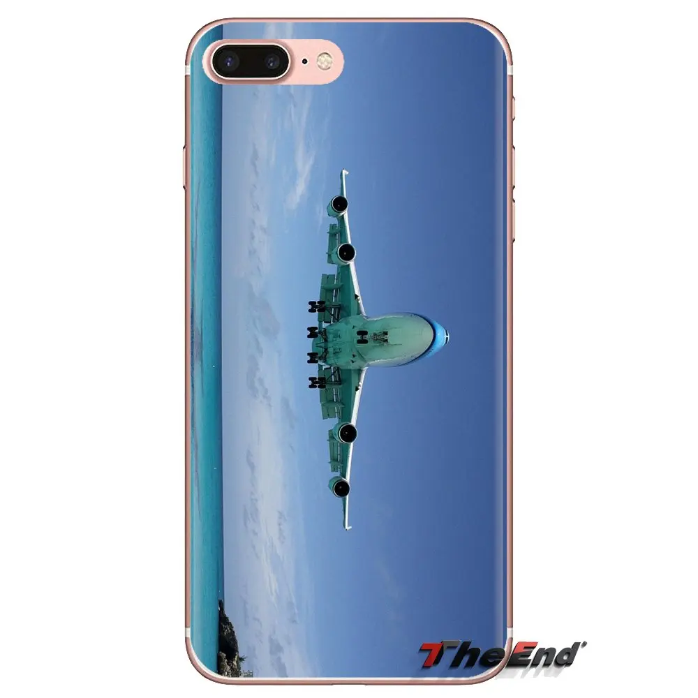 Boeing 747 летающий самолет закат для LG Spirit Motorola Moto X4 E4 E5 G5 G5S G6 Z Z2 Z3 G2 G3 C Play Plus мини