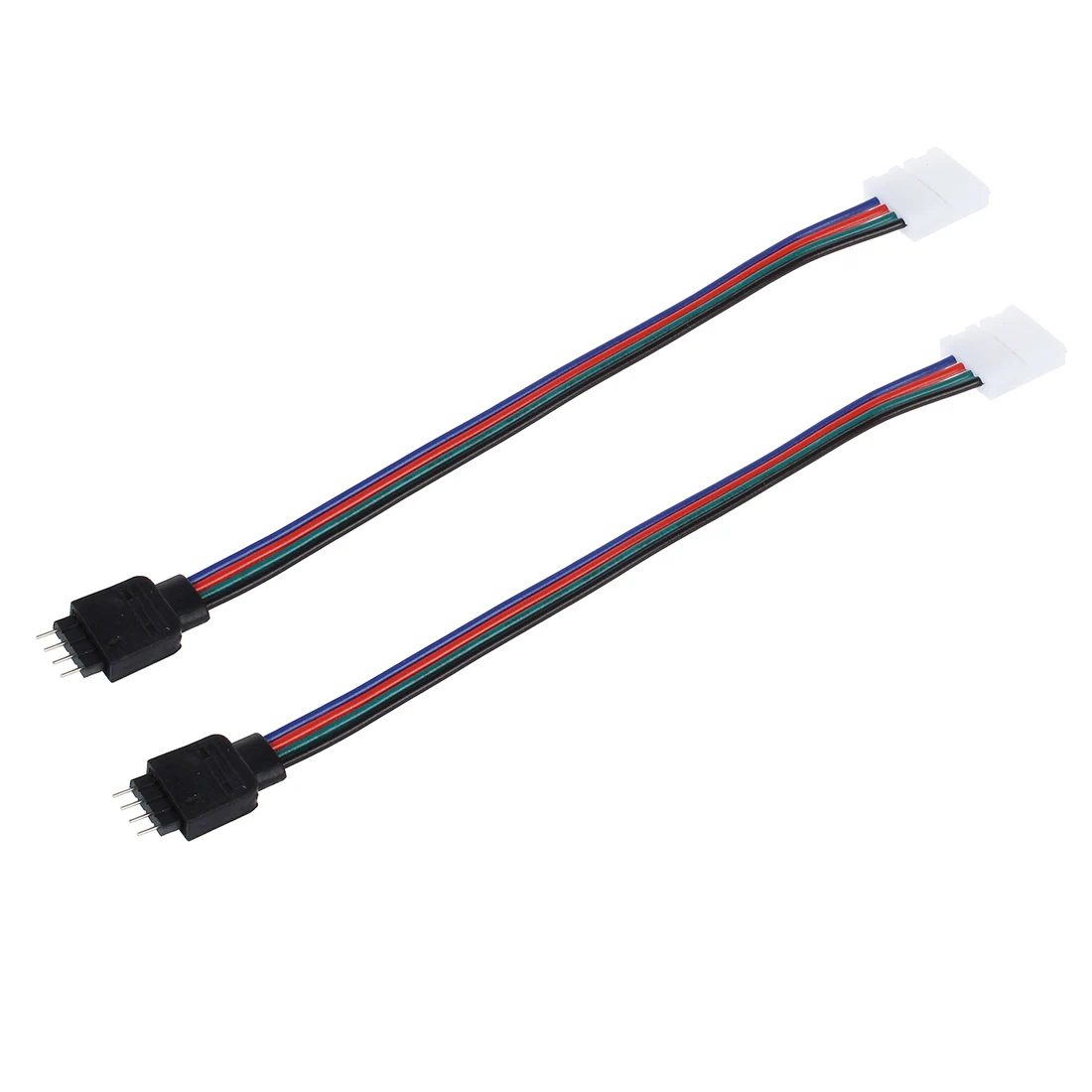 2 шт. 4 pin led kabel Mannelijke vrouwelijke коннектор адаптер draad voor 5050 3528 SMD RGB Светодиодная лента