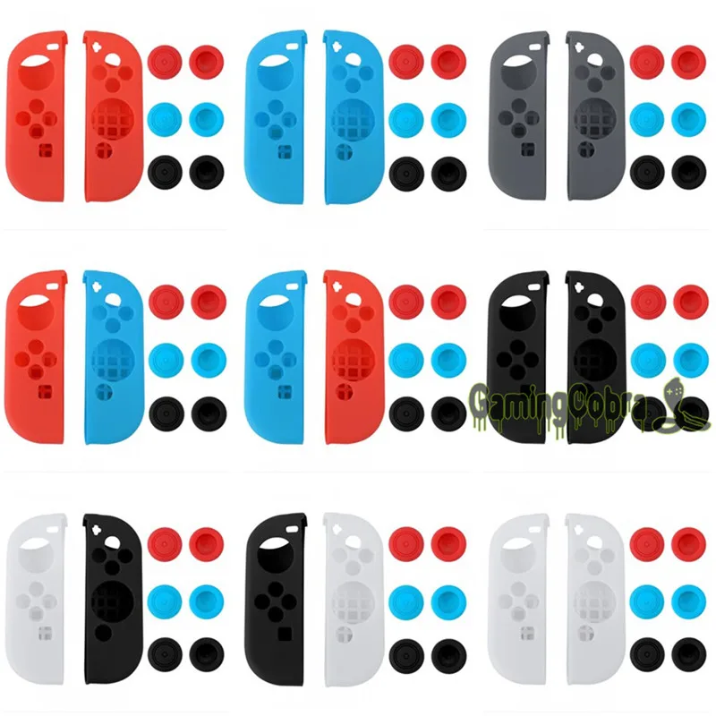 Силиконовый чехол гелевые защитные колпачки для контроллера Switch Joy Con с 3 парами