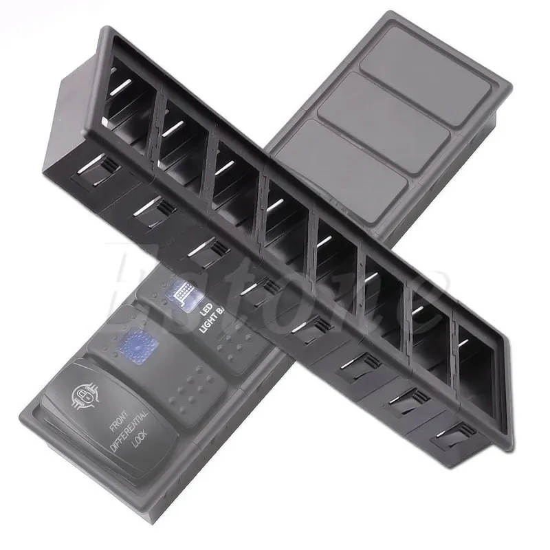 

New 8 Gang Boat Rocker Switch Clip Panel Patrol Holder Housing For ARB Carling