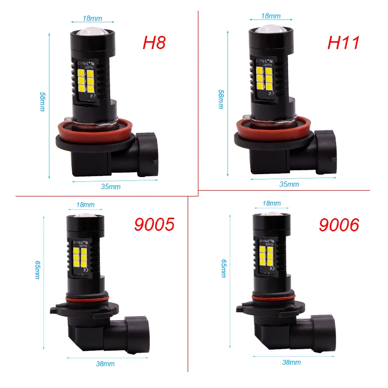 H11 H8 H16 светодиодные Автомобильные противотуманные фары HB3/9005 9006/HB4 Высокая