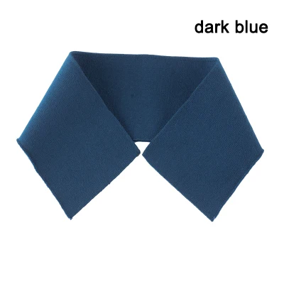 dark blue 2 шт. 43*8 см Тонкая ребристая трикотажная ткань хлопок стрейч ткань для шитья воротник футболки бейсбольная одежда 28 цветов - Цвет: dark blue