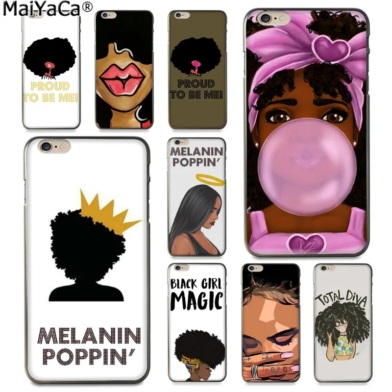 

MaiYaCa MELANIN POPPIN Gir New Arrival Fashion phone case cover for Apple iphone 11 pro 8 7 66S Plus X 5S SE XS XR XS MAX