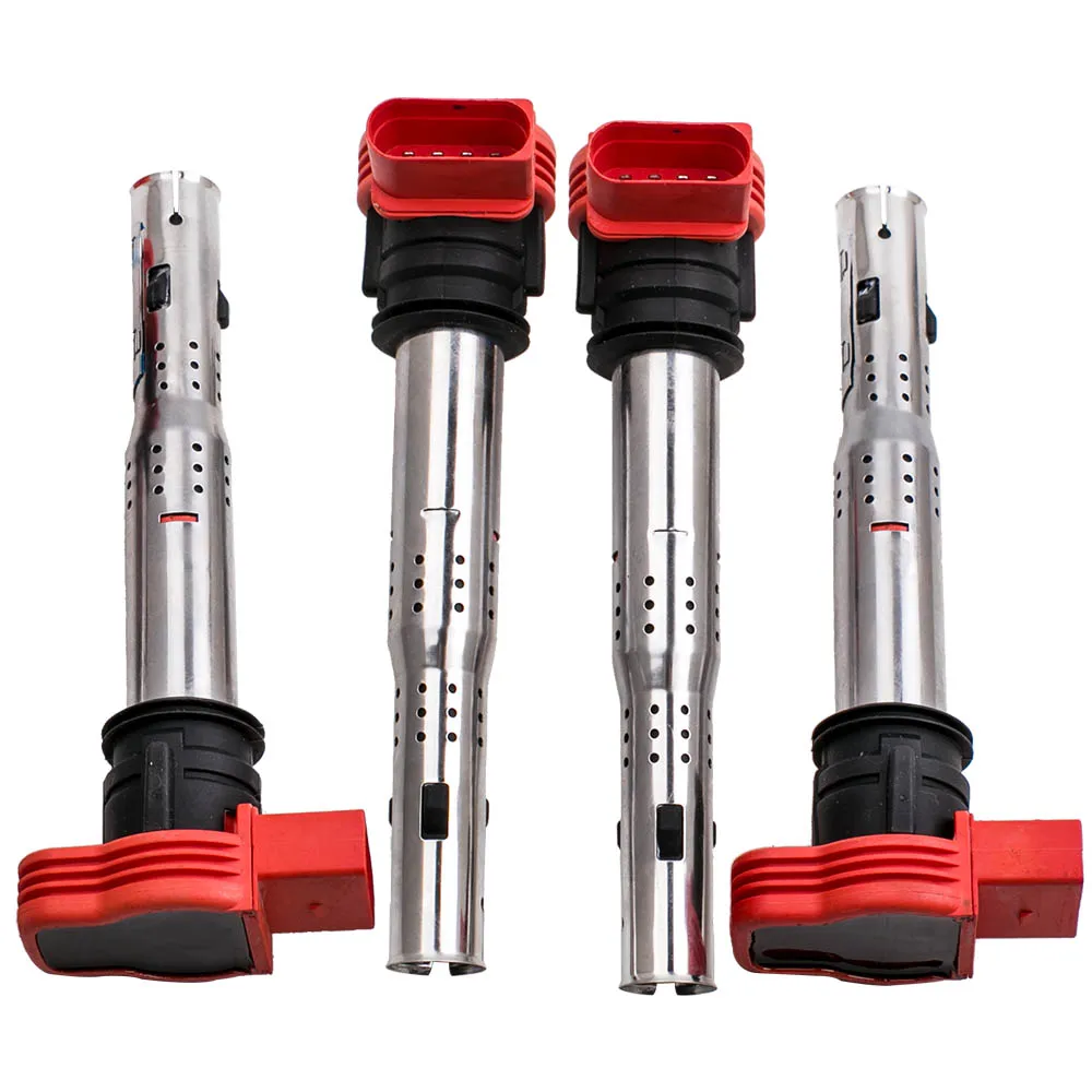 

4pcs Ignition Coil Pack 06E905115C 06E905115E For Audi A4 A5 A6 A8 Q7 Q5