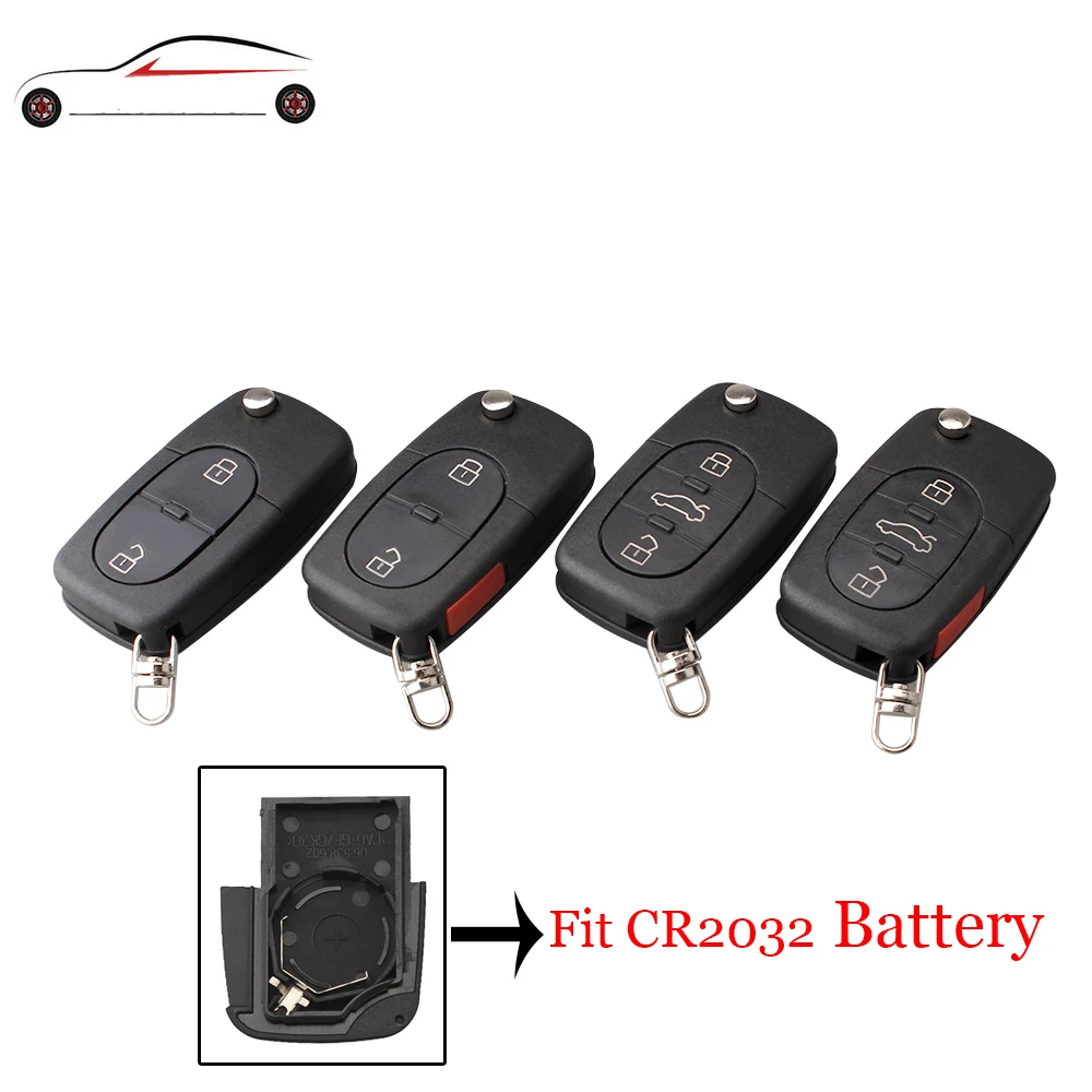 GORBIN бренд 2/3 кнопки emote брелок корпус и лезвие для Audi A2 A3 A4 A6 A8 TT CR2032 Fob пустой