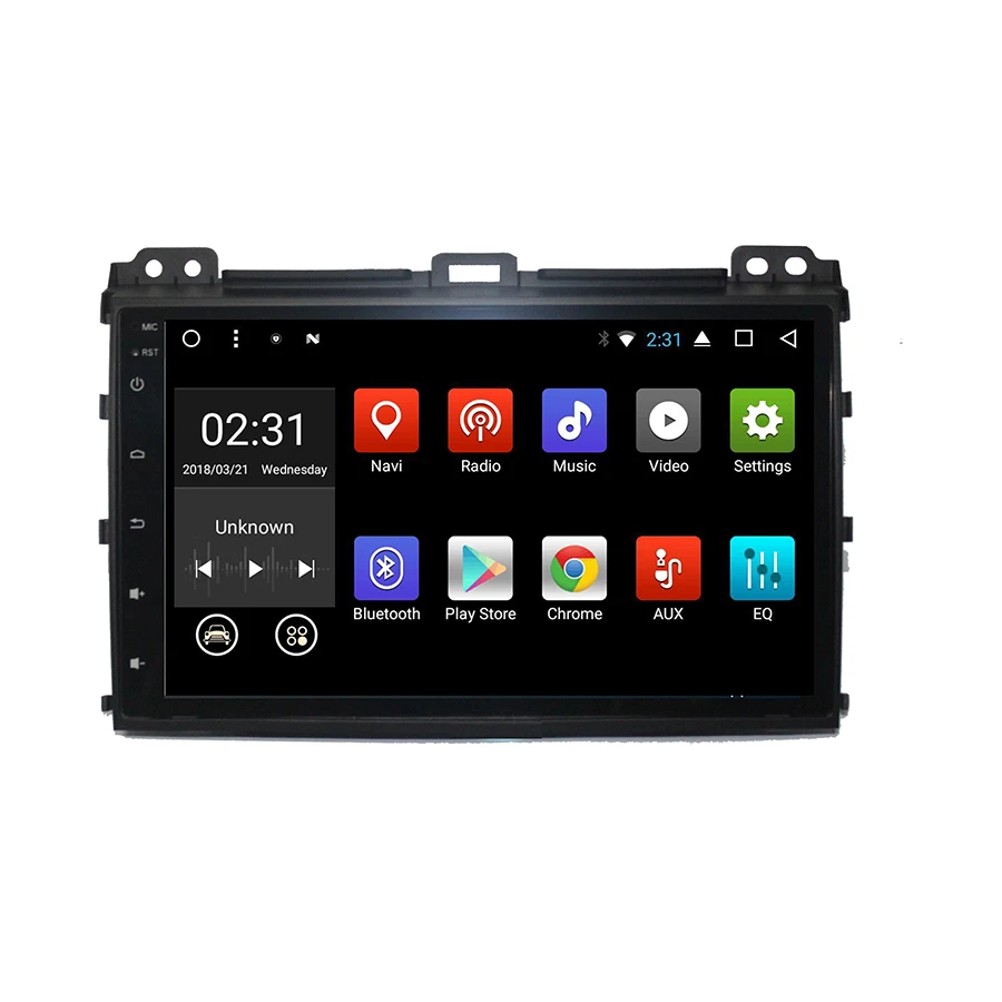 Для Toyota Prodo 2014 Сенсорный экран 9 дюймов Android 7 1 четырехъядерный автомобильный WIFI