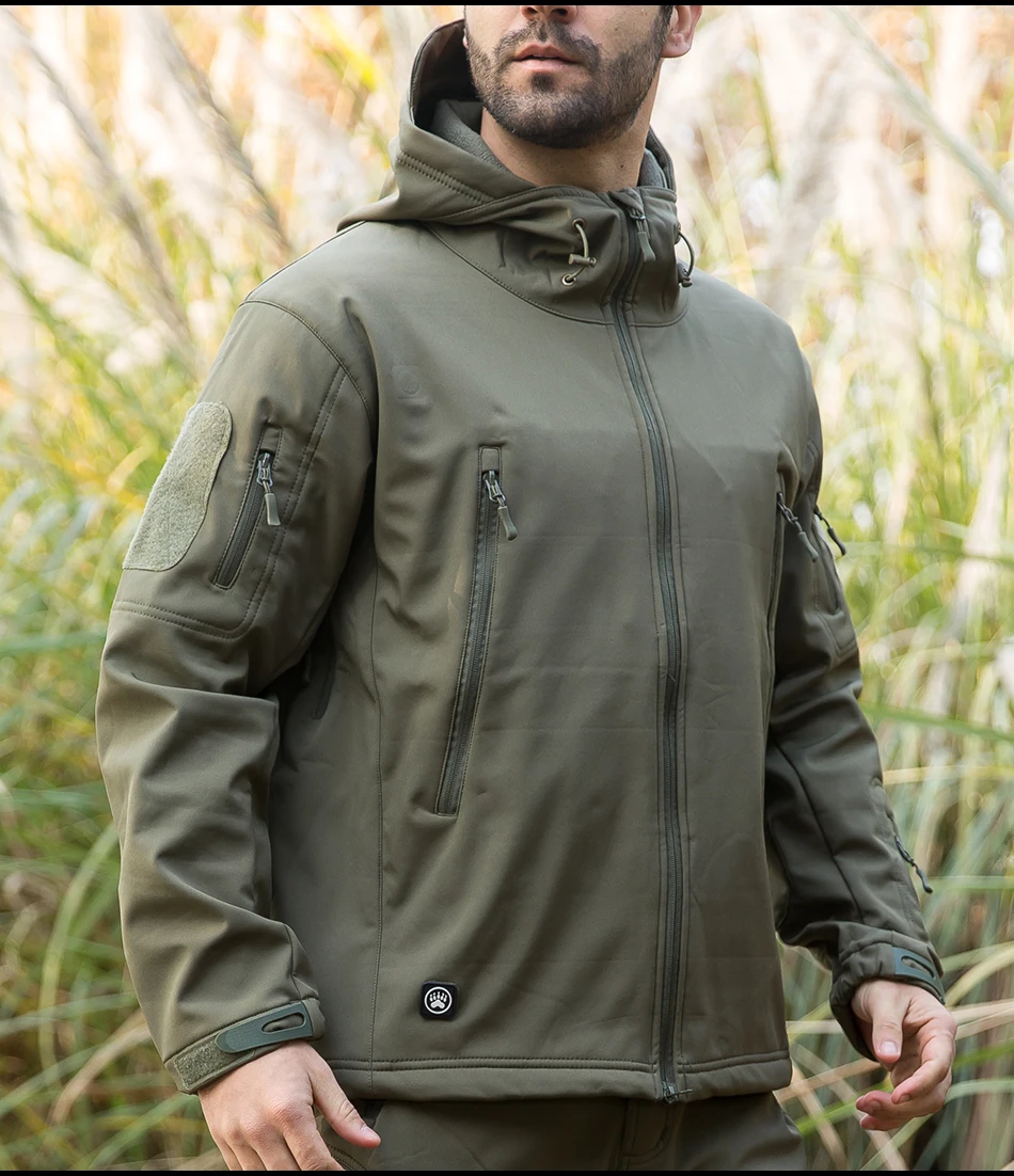Мандра Night Camo V5 Soft Shell Тактический военный пиджак Для мужчин Водонепроницаемый Зимние флисовые пальто армия одежда камуфляжные куртки