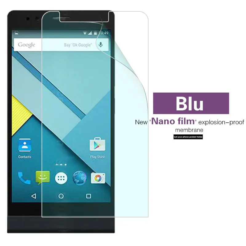 Взрывозащищенная нано мягкая пленка для BLU Life 8 XL Max One (2015) X2 Mini X3 Защитная экрана |